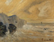 Rocky Seashore, late 19th-early 20th century. Creator: Louis Michel Eilshemius.