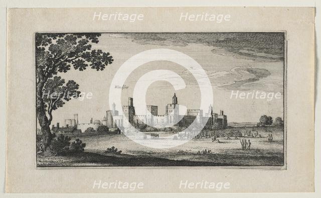 Windsor Castle from the Southeast, 1644. Creator: Wenceslaus Hollar (Bohemian, 1607-1677).