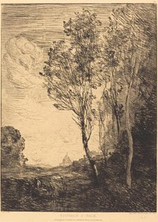 Souvenir of Italy (Souvenir d'Italie), 1866. Creator: Jean-Baptiste-Camille Corot.