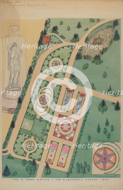 M. Ward Estate, c. 1936. Creator: Virginia Richards.