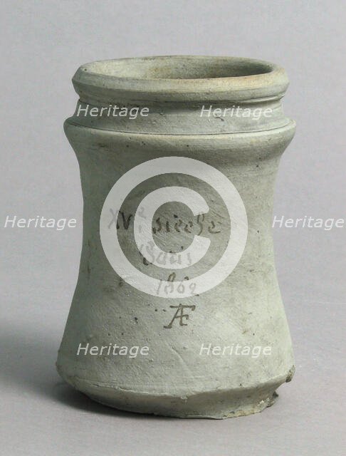 Pharmacy Jar, French, 15th century. Creator: Unknown.