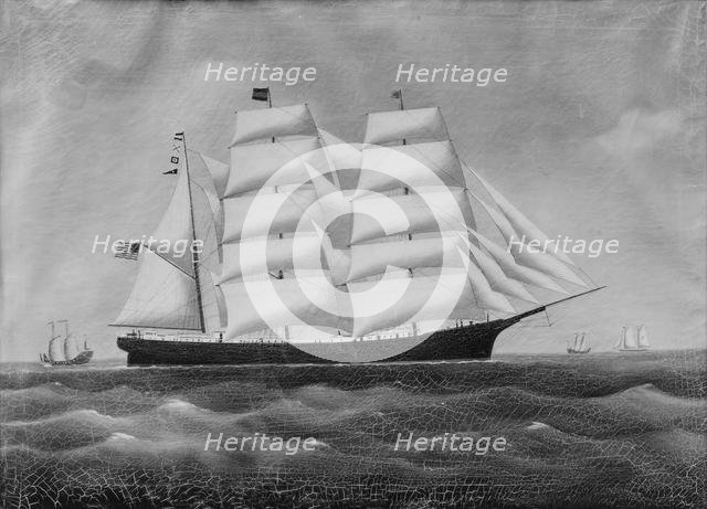 The Ship "John W. Brewer", ca. 1845. Creator: Unknown.