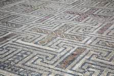 A mosaic floor in the House of the Swastika Cross, Conimbriga, Portugal, 2009. Artist: Samuel Magal