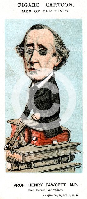 'Prof Henry Fawcett, MP', c19th century. Artist: Unknown
