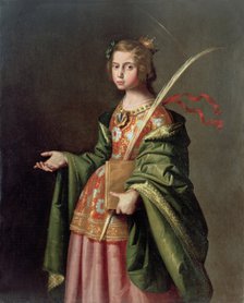 Saint Elizabeth of Thuringia, ca 1637-1640. Artist: Zurbarán, Francisco, de (1598-1664)