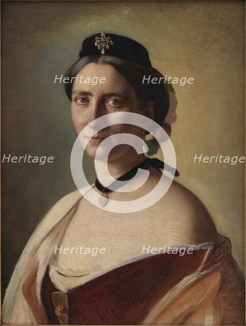 The Artist's Wife, Alma Bloch, née Trepka, 1868. Creator: Carl Bloch.