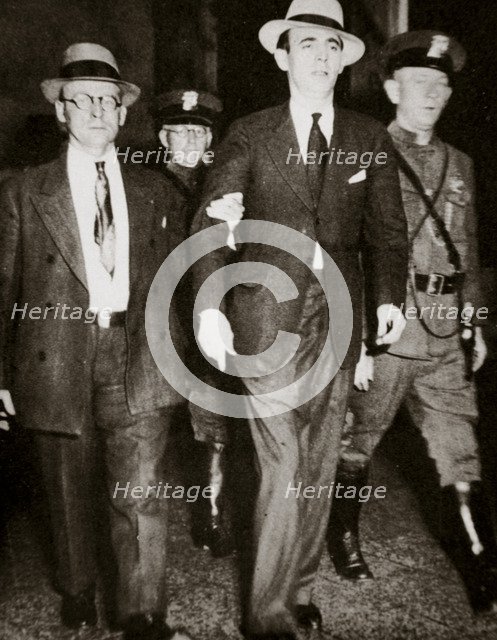 Jack 'Legs' Diamond, temporarily in the hands of the law in Troy, New York, USA, July 1931 Artist: Unknown