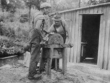 New Zealand foresters in France, between c1915 and c1920. Creator: Bain News Service.