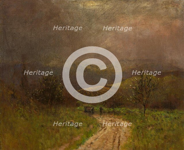 Autumn Landscape in the Early Evening, 1880-1900. Creator: Ladislav Mednyanszky.