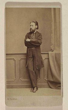 Portrait of the composer Bedrich Smetana, ca 1866. Creator: Photo studio H. Fiedler, Prague  .