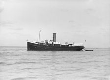 The steam boat 'Porthos', 1912. Creator: Kirk & Sons of Cowes.