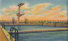 'Olympic Swimming Pool, Barranquilla', c1940s. Artist: Unknown.