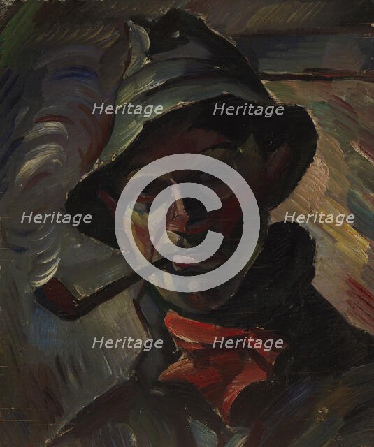 Self-Portrait, 1920. Creator: Ilmari Aalto.