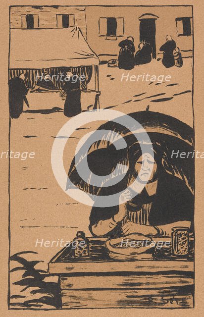 La Marchande ambulante (The Street Vendor), 1895. Creator: Paul Serusier.