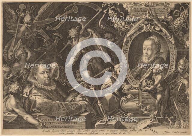 Bartholomaeus Spranger and his Late Wife Christina Muller, c. 1600. Creator: Aegidius Sadeler II.