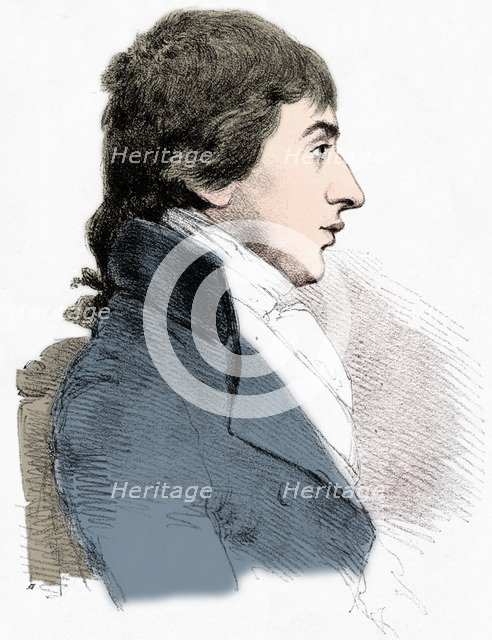 'Portrait of JMW Turner', c1827 (1904). Artist: Charles Turner.