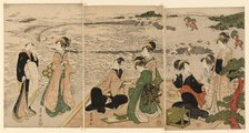 A seaside outing, c. 1801/04. Creator: Utagawa Toyokuni I.