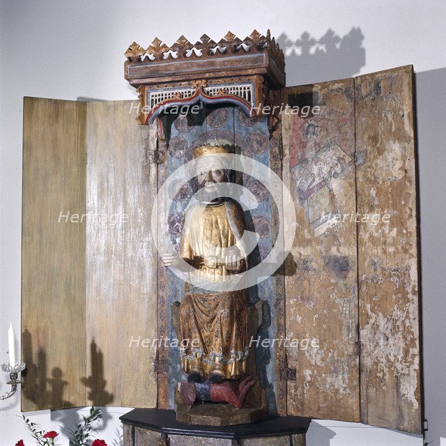 Carved figure of Christ, Misterhult Church, Sweden, late 15th century. Artist: Lars Germundsson