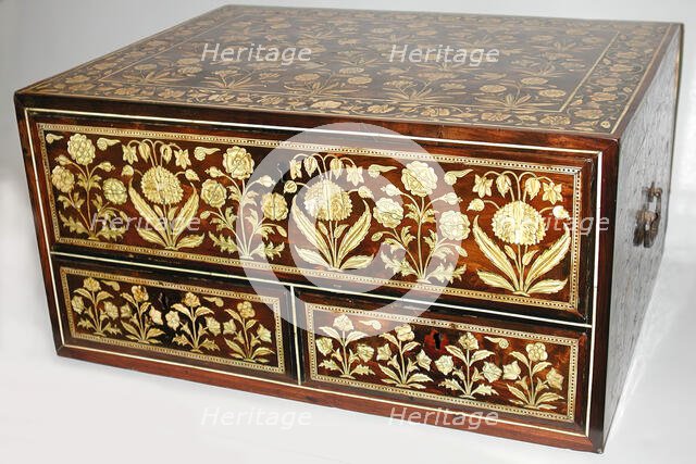 Flower-Style Box with Drawers, India, 17th century. Creator: Unknown.
