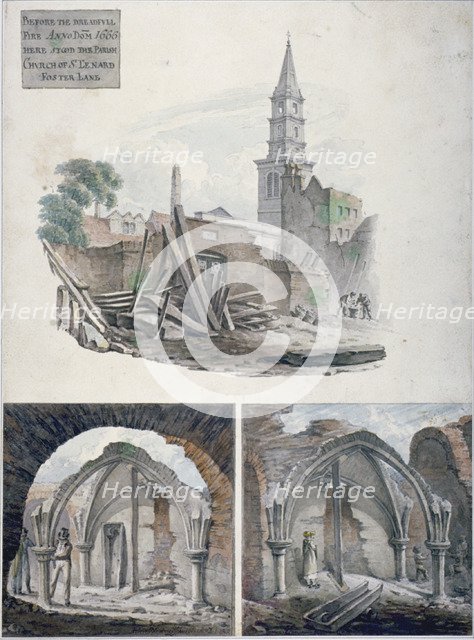 St Martin's le Grand, City of London, 1817.                              Artist: Robert Blemmell Schnebbelie