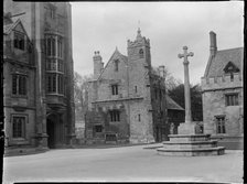 Magdalen College, St John's Quad, Oxford, Oxfordshire, 1924. Creator: Katherine Jean Macfee.