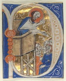 Historiated Initial Excised from a Bible (set of nine), 1200s. Creator: Unknown.