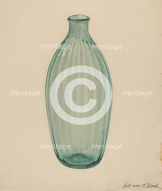 Toilet Bottle, c. 1937. Creator: Paul Ward.