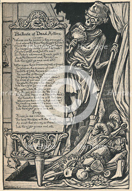 'Ballade of Dead Actors', 1886. Artist: Elihu Vedder.