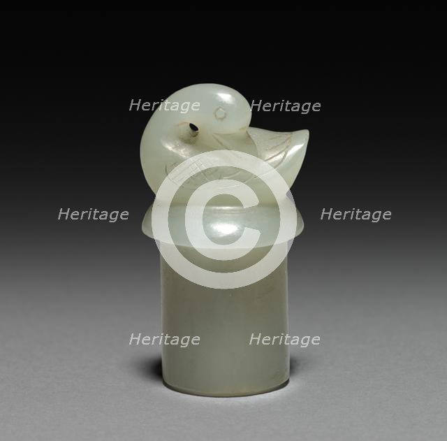 Goose and Goslings (Stopper), 1700s. Creator: Unknown.