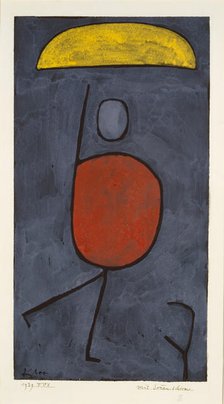 With an umbrella, 1939. Creator: Klee, Paul (1879-1940).