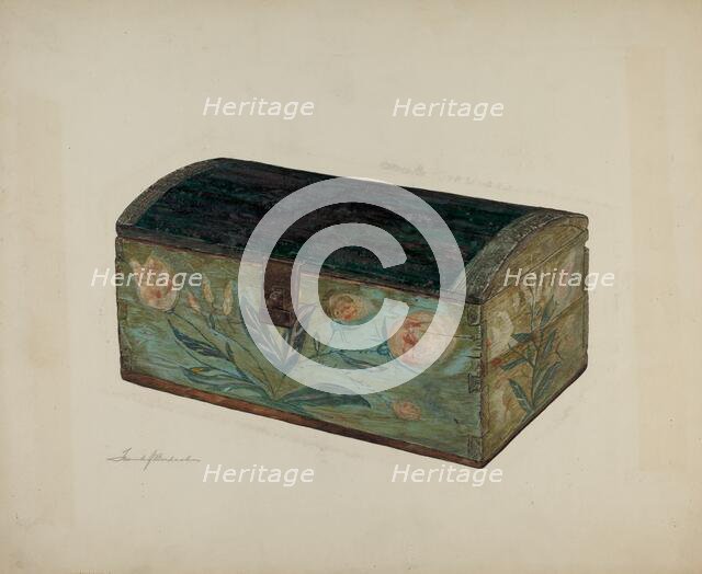 Pa. German Box, c. 1939. Creator: Frank Budash.