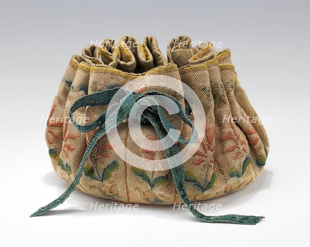 Gaming purse, French, 1690-1710. Creator: Unknown.