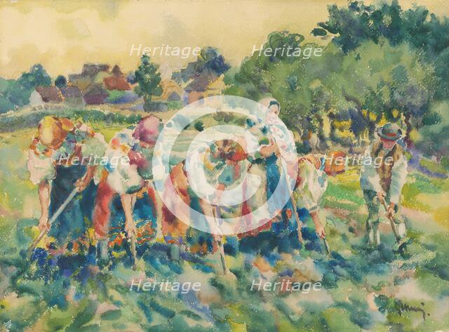 Hoers, around 1920. Creator: Gustav Mally.