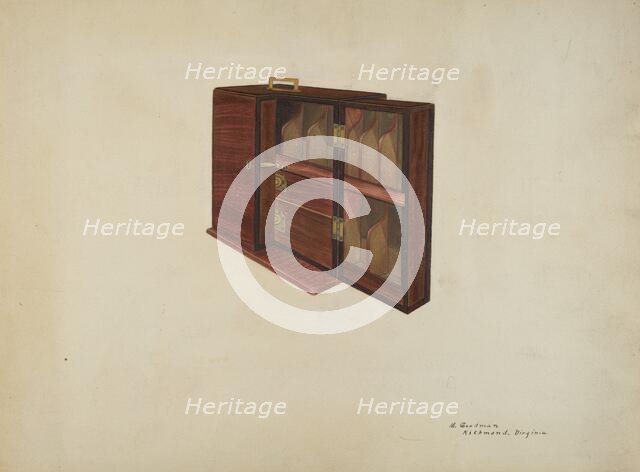 Medicine Cabinet, c. 1939. Creator: Mattie P. Goodman.