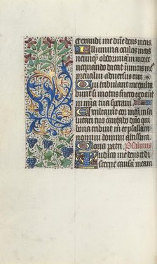 Book of Hours (Use of Rouen): fol. 75v, c. 1470. Creator: Master of the Geneva Latini (French, active Rouen, 1460-80).