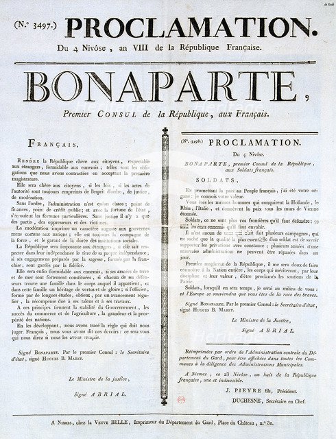 'Proclamation of Napoleon as 1st Consul', 19th century. Artist: Unknown