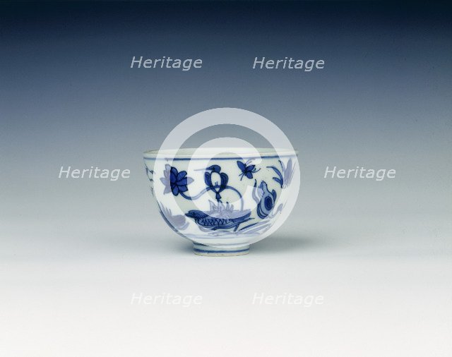 Blue and white bowl, Ming dynasty, China, 1550-1599. Artist: Unknown