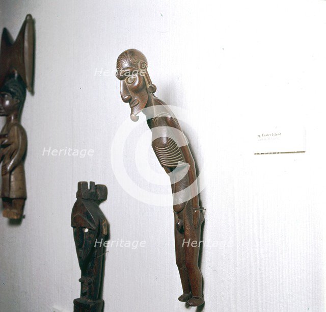 Wooden Ancestor Figure from Easter Island, Polynesia, c19th century. Artist: Unknown.