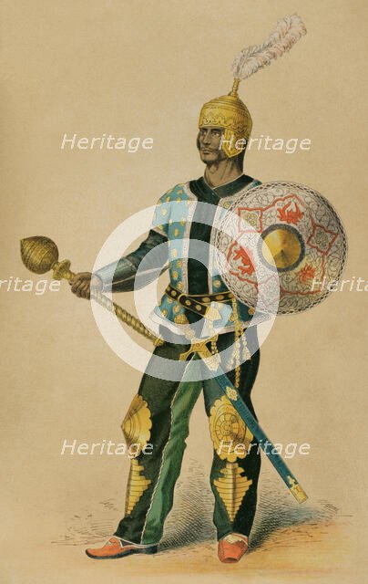 15th century Persian general, Timurid Empire, 1881. Creator: Unknown.