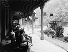 Front piazza of the Kittatinny [House], Delaware Water Gap, Pa., ca 1905. Creator: Unknown.