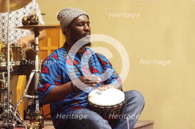 Tony Kofi, Basil Hodge Quintet, Jazz Africa, Loughton Methodist Church, Loughton, Essex, Apr 2023. Creator: Brian O'Connor.