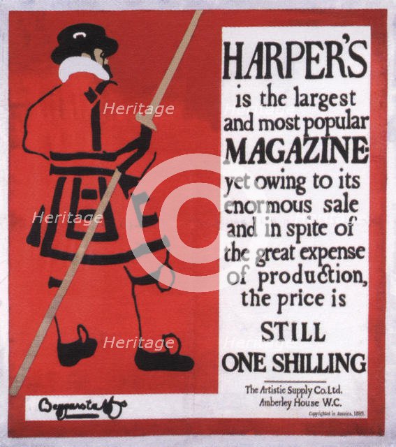 Harper’s Magazine, 1896. Artist: The Beggarstaffs (William Nicholson & James Pryde)  