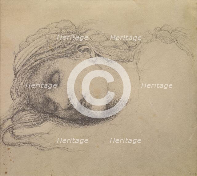 The Briar Rose Series - Study of a Sleeping Maiden for 'The Garden Court', c1880s, (20th Century). Creator: Unknown.