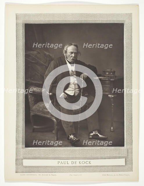 Paul De Kock, 1875/77. Creator: Bertall.