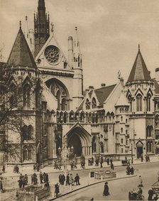 'Royal Courts of Justice from a Window on the Corner of Essex Street', c1935. Creator: Donald McLeish.