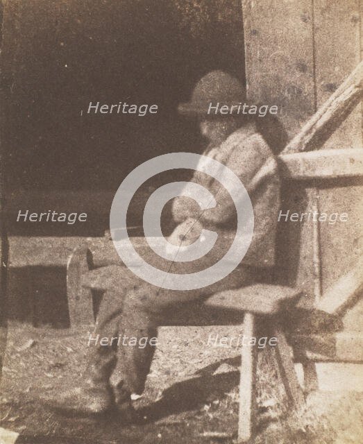 Seated Lad, 1845-50. Creator: Calvert Jones.