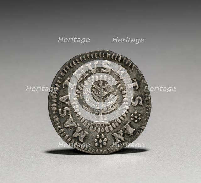 Shilling, 1652. Creator: John Hull (American, 1624-1683); Robert Sanderson (American, 1609-1693).