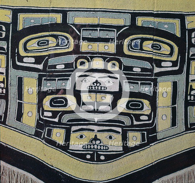 Tlingit Native American blanket. Artist: Unknown