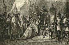 'Queen Phillippa Interceding for the Citizens of Calais', (1347), 1890.    Creator: Unknown.