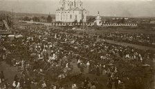 Novobazarnaya Square in the city of Krasnoyarsk, 1905. Creator: Unknown.